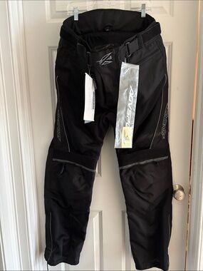 Men's Black Motorcycle Riding Pants - Protective Textile Trousers